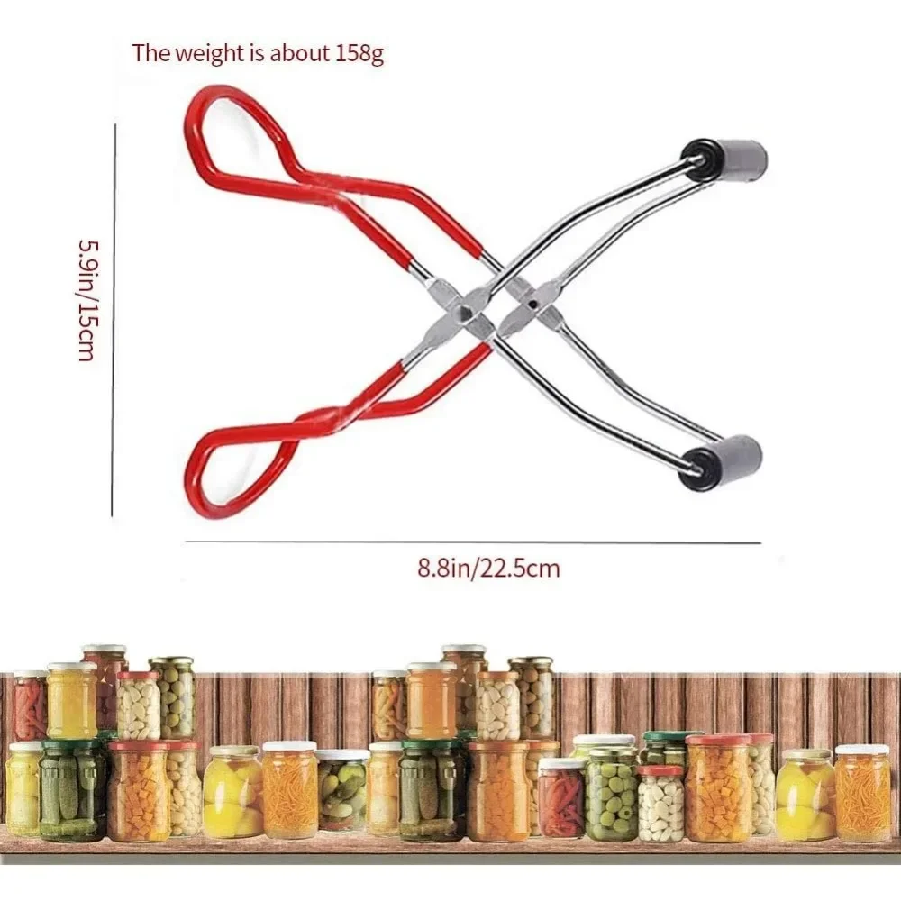 Guter Dosenbehälter-Heber mit Griff, für den Haushalt, Anti-Clip, hitzebeständig, Anti-Clip-Glas, Glasflaschenhalter aus Edelstahl Image