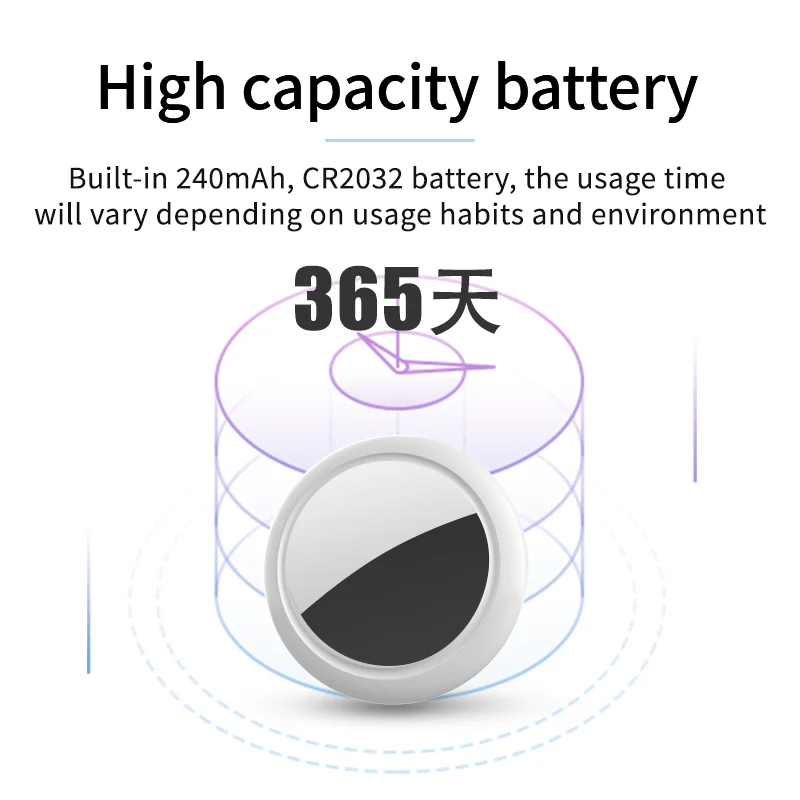 Airtag Bluetooth GPS Tracker IPX5 Wasserdicht Tracking Finden Tasche Schlüssel Anti-verloren Smart Tag Verfügbar Finder Für iPhone FINDEN MEIN 1pc Image