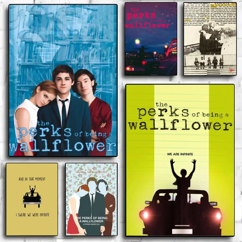 Film T-The Perks Of Being A Wallflower Poster Moderne und elegante Wandaufkleber für Heimdekoration Wohnzimmer Schlafsaal Wandkunst