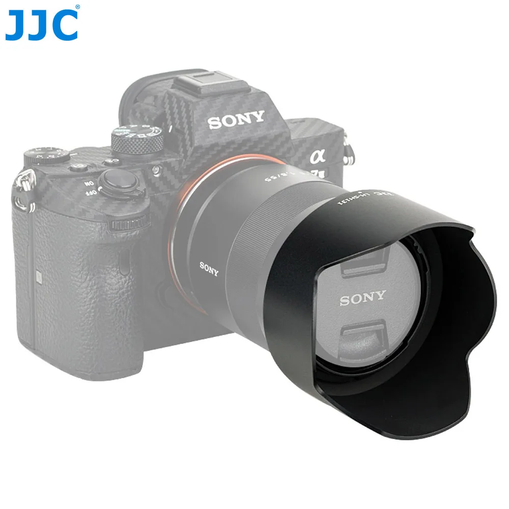 JJC LH-SH131 Blütenblatt-stil Objektiv Haube Für Sony Sonnar T * FE 55mm f/1,8 ZA, sonnar T * E 24mm f/1,8 ZA Objektiv Ersetzt Sony ALC-SH131 Image