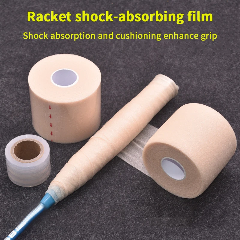 Tennis Badmintion Schläger Overgrip Stoßdämpfende Griff Membran Weiche PU Schwamm Dämpfung Griff Haut Bandage Hohe Elastizität Image