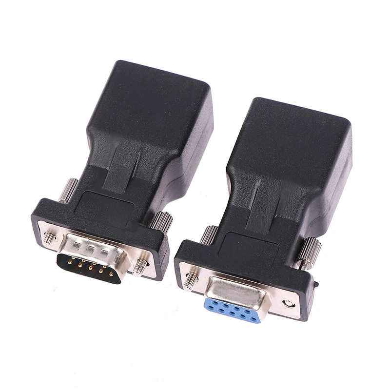 1 Stück COM-Port zu LAN Ethernet Port Konverter DB9 RS232 Stecker/Buchse auf RJ45 Buchse Adapter Image