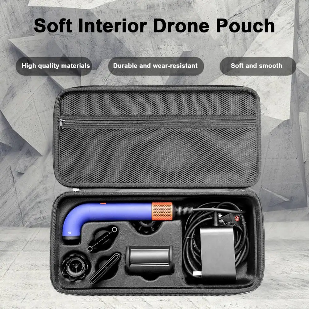 Tragbarer Haartrockner-Koffer, Reise-Haartrockner-Koffer, schützende Eva-Hartschale, Reiseetui für Dyson Hd17 Hd18 zur Aufsatz Image