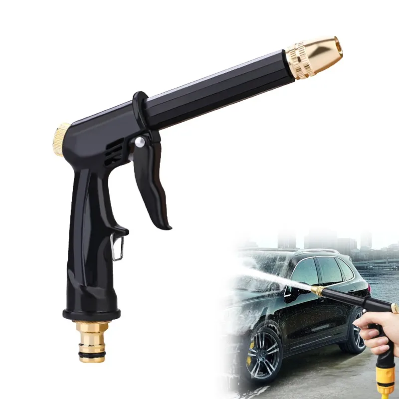 Auto-Hochdruck-Wasserpistole, verkupferte Düse, dicker Stab, Haushalts-Hochdruck-Autowasch-Hochdruckpistole, 2025, neu Image