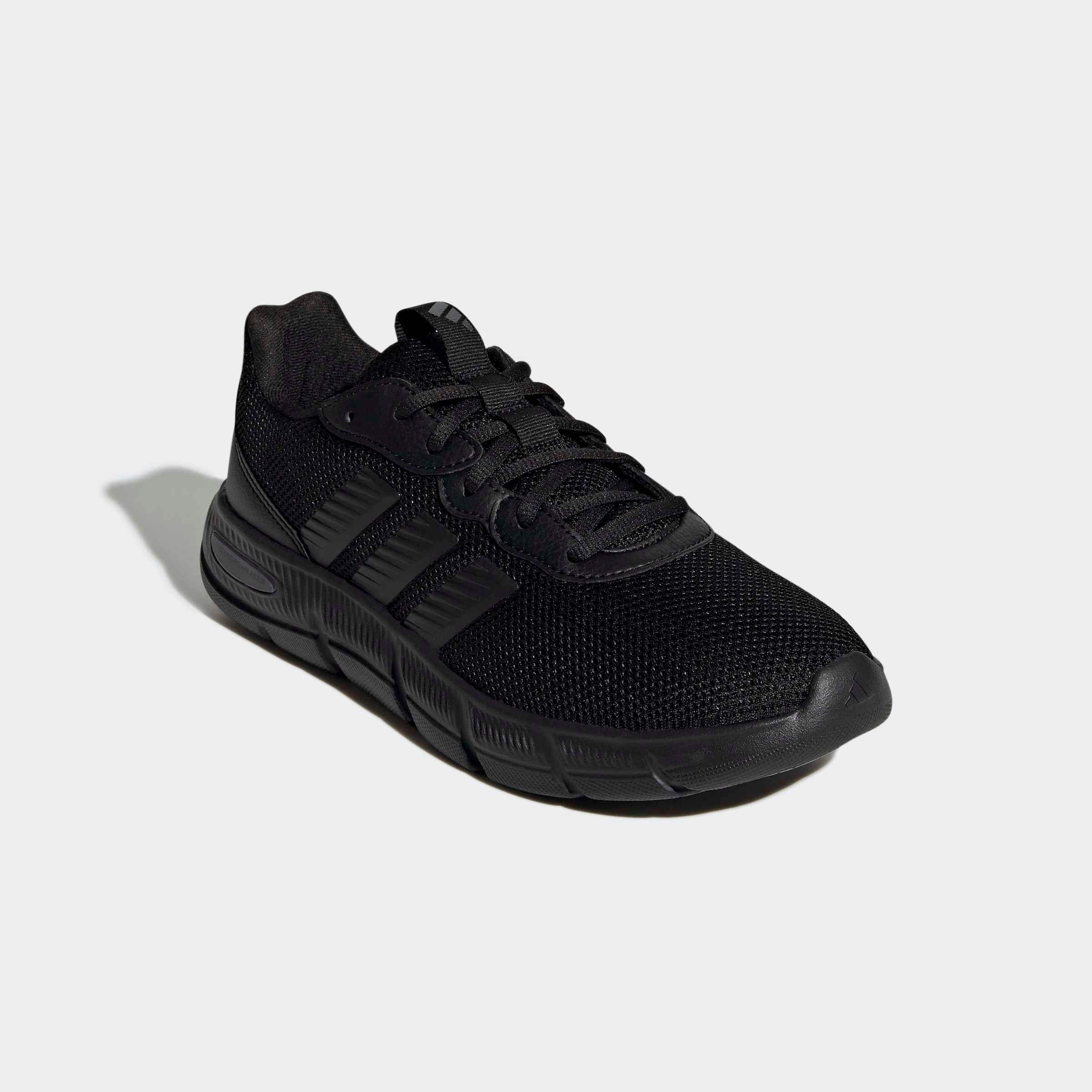 Walkingschuh ADIDAS SPORTSWEAR "CLOUDFOAM FLEX LACES", Damen, Gr. 38,5, core schwarz, core schwarz, grau six, Textil, Schuhe Walkingschuh