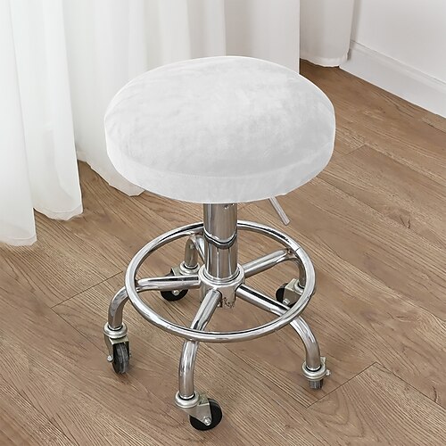 Elastische, bedruckte runde Hockersitzbezüge (1/2/4/6 Stück), weiche Stretch-Stuhlüberzüge für Zuhause, Wohnung, Barhocker Einweihungsdeko Image