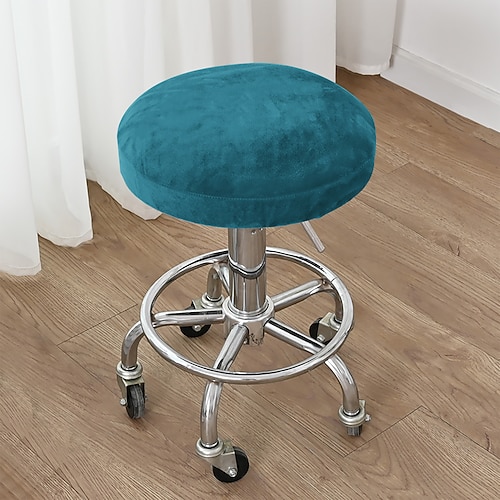 Elastische, bedruckte runde Hockersitzbezüge (1/2/4/6 Stück), weiche Stretch-Stuhlüberzüge für Zuhause, Wohnung, Barhocker Einweihungsdeko Image