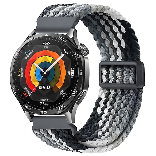 Uhrenarmband für Garmin Venu 4 3 Sq 2 Plus Vivoactive 6 5 4 Approach S50 S70 S42 Forerunner 970 570 165 265 965 955 255 55 Vívomove Sport D2 Air X10 Stoff Ersatz Gurt Verstellbar Sportarmband Image