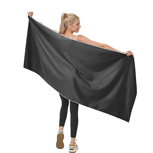 Übergroßes, schnelltrocknendes Mikrofaserhandtuch mit Magnetverschluss, super saugfähig und sandabweisend, perfekt für Strand, Pool, Reisen, Fitnessstudio und Camping Image