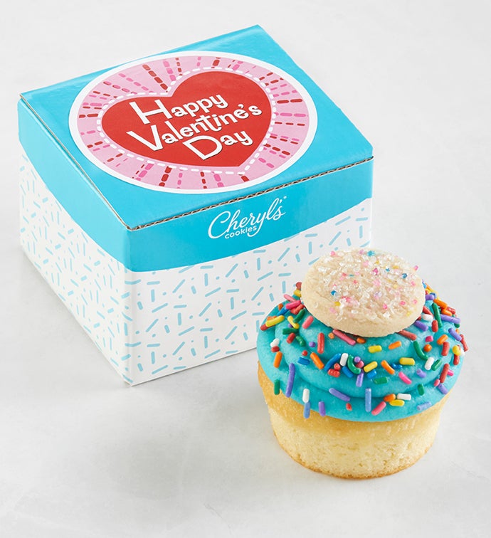 Happy Valentine's Day Cupcake Card by Cheryl's Cookies