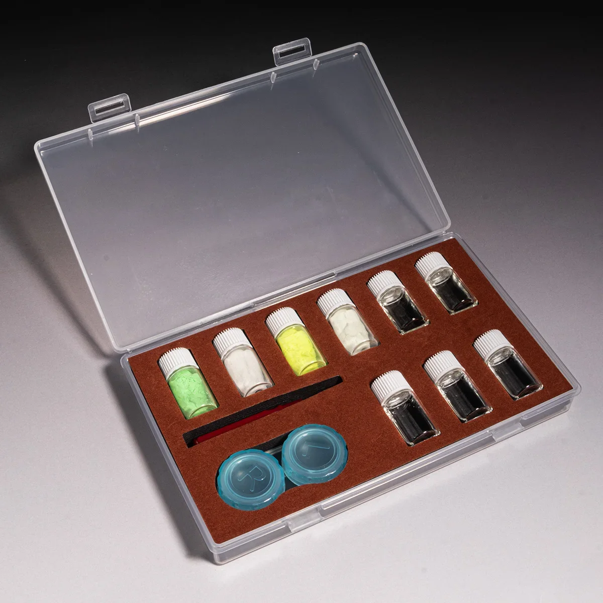 4-Farben-Profi-Uhr, leuchtendes fluoreszierendes Pulver, Uhrenreparatur-Werkzeug-Set, Werkzeug für Uhrmacher, leuchtendes Pulver-Set Image