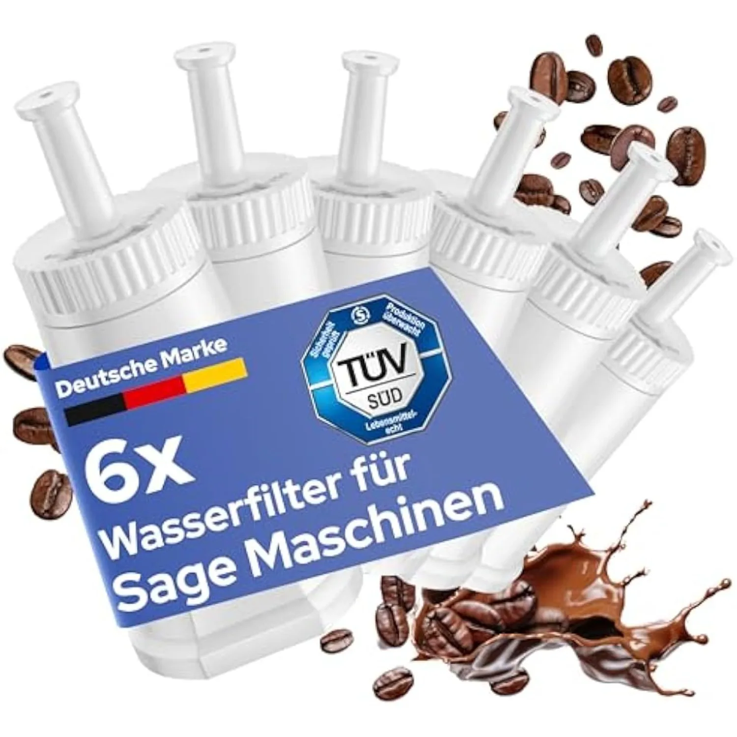 Ersatz-Wasserfilter für Sage Barista Pro/Touch/Express/Oracle/und viele weitere ersetzt SES008 / SES810 / SES875 / SES880 Image