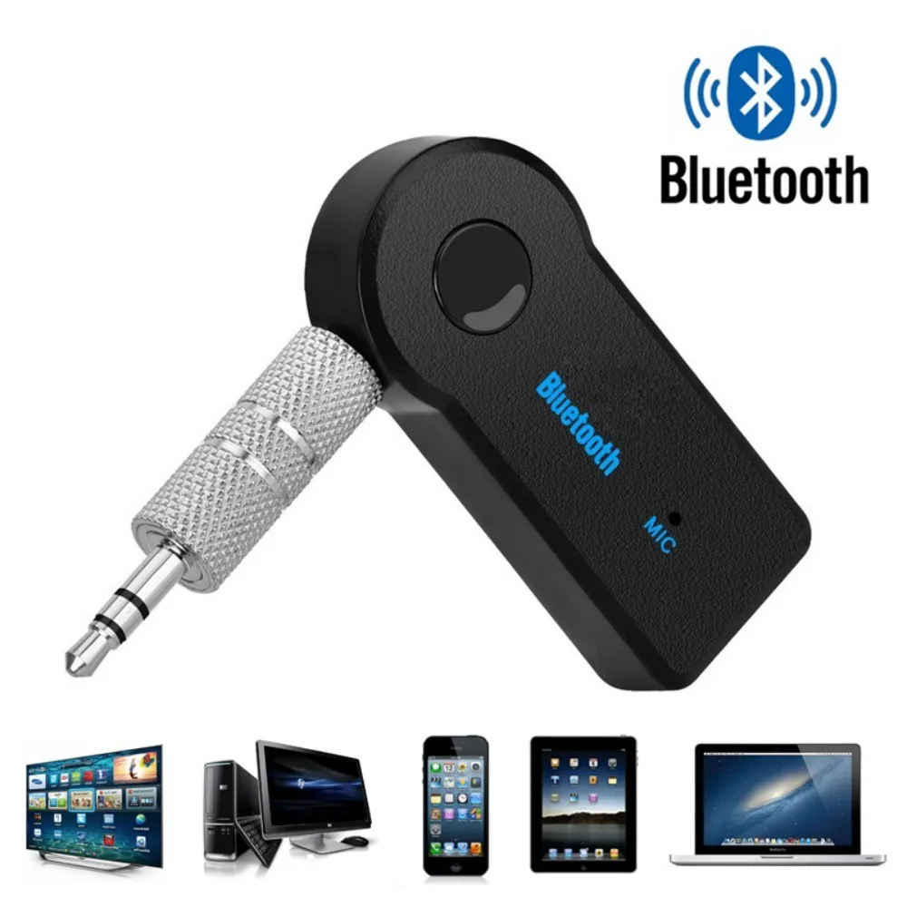 Ricevitore Bluetooth 5.0 per auto Jack da 3,5 mm Adattatore ricetrasmettitore Bluetooth wireless per kit per auto Musica Audio Aux A2dp Ricevitore per auricolari