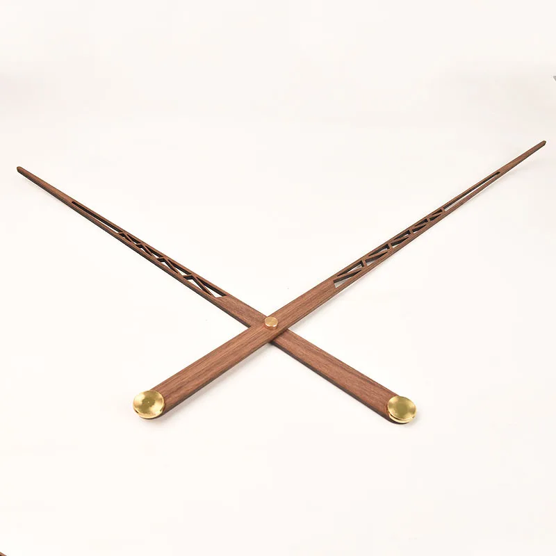 Nordic Moderne Große Größe Holz Zeiger Große Drehmoment Quarz Diy Uhr Zubehör Schwarz Nussbaum Lange Uhr Hände Zeitmesser Teile