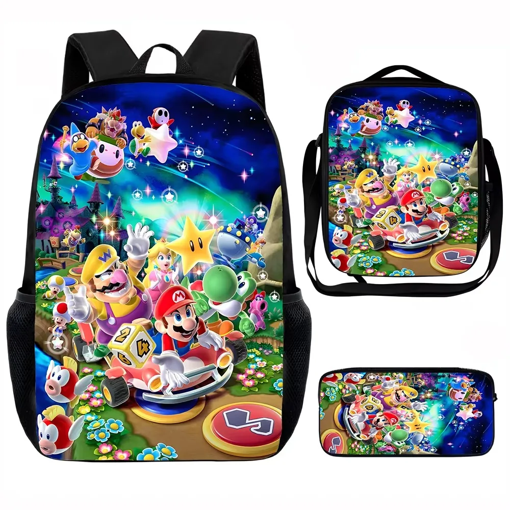 Sac à dos d'école pour enfants, sacs à déjeuner, sacs à crayons, sacs d'école pour garçons et filles, meilleur cadeau