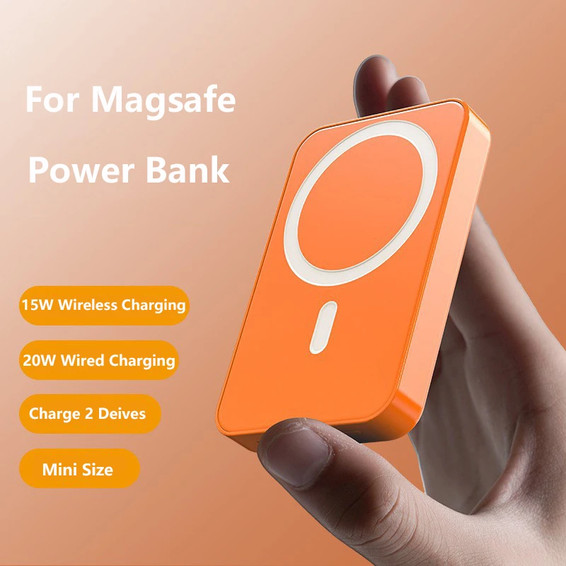 15 W Magnetische Drahtlose Power Bank 10000 mAh PD 20 W Schnelle Ladegerät Hilfs Externe Batterie Ladegerät Für iPhone 17 16 Samsung Huawei Image