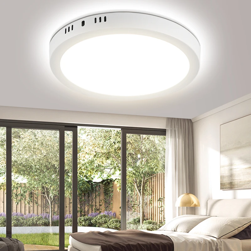 Ultra dünne LED-Decken leuchte 110-265V runde Flächen leuchte für Wohnzimmer Schlafzimmer Flur Beleuchtung quadratische LED-Decken leuchten 30w