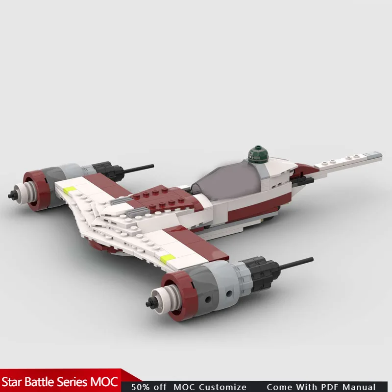 264 Stück Star Battle N-1 Starfighter – alternative Konstruktion von 75402 ARC-170 MOC, individuelles modulares Gebäude, DIY-Spielzeug, Weihnachtsgeschenk Image