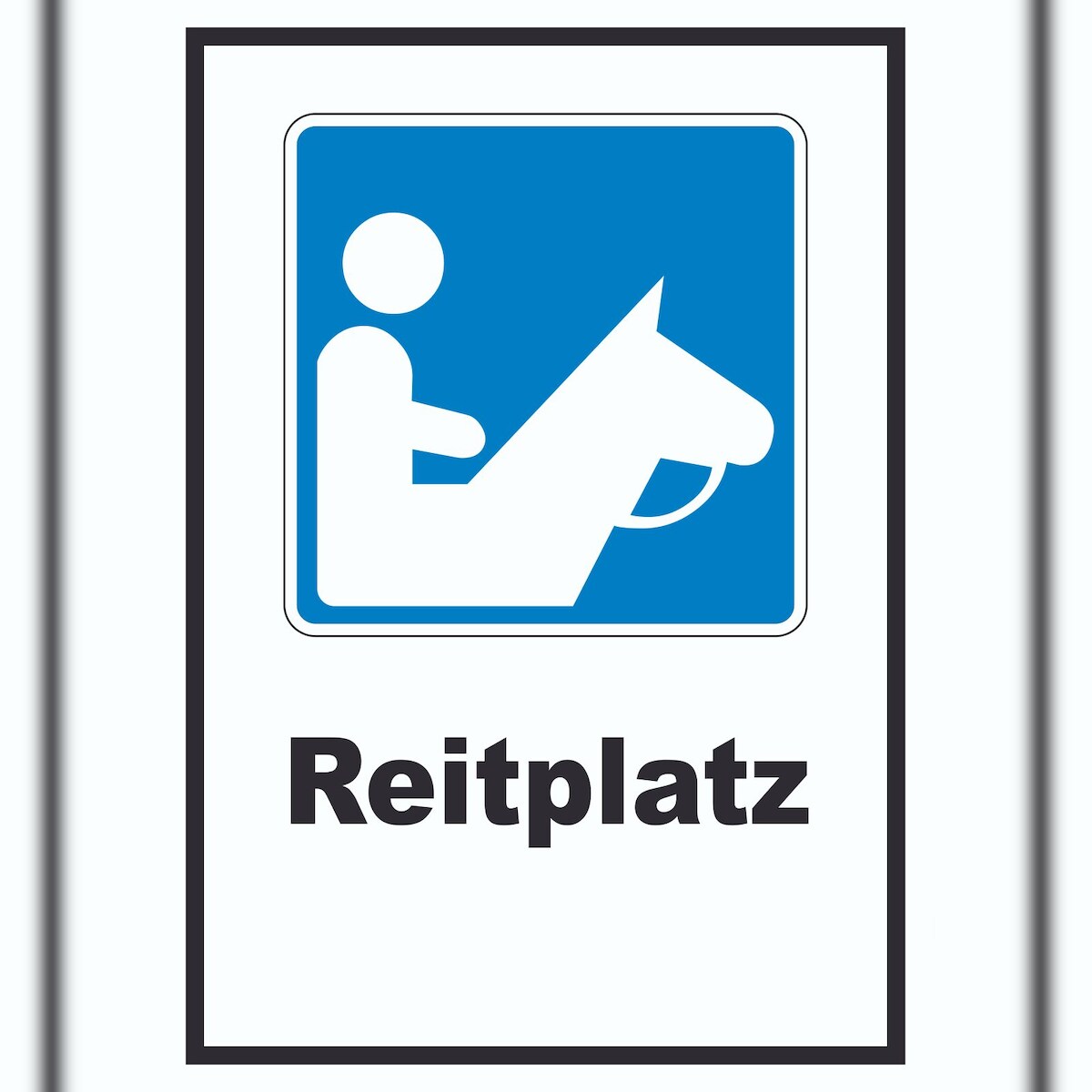 HB-Druck Reitplatz Schild A6 (105x148mm) Image