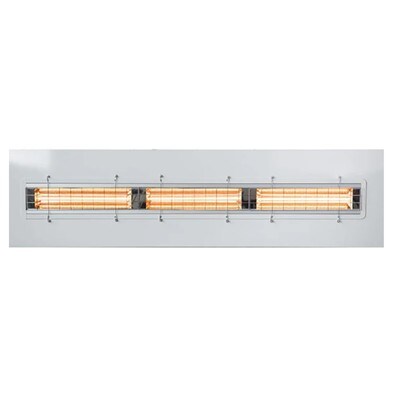 KRS IR 3109GRR Eingebaute Infrarotlampe mit Schutzgitter – Kurzwellenemission – Leistung 1 x 1500 W – Spannung 230 V – Deckenleuchte 871 x 207 x 47 mm Image