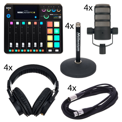 Rode Rodecaster Pro II Quad Bundle