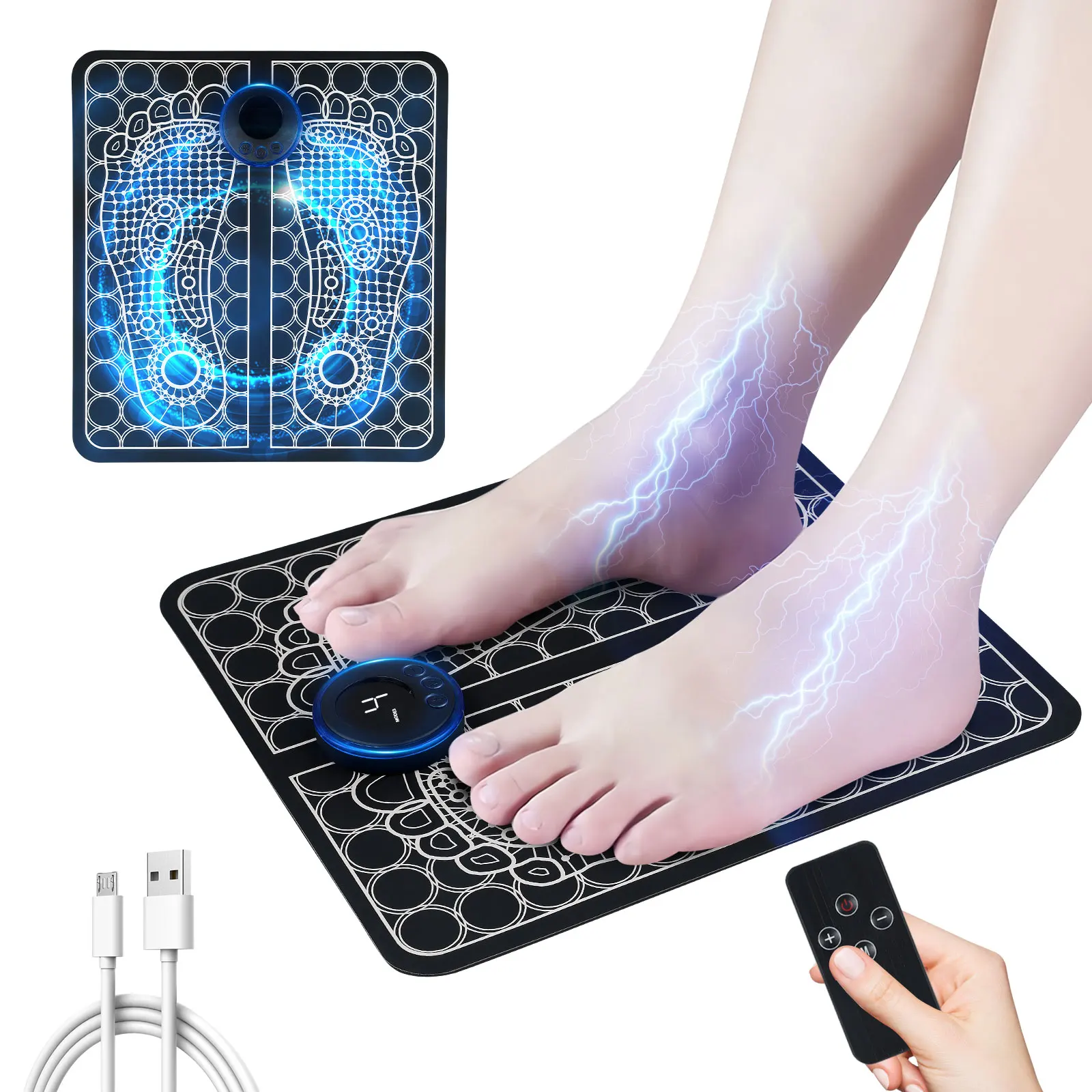 Coussin de Massage électrique des pieds, Massage musculaire, entraîneur de Relaxation, Fitness, Sport de plein air, maison, famille, relaxation, pression automatique des pieds