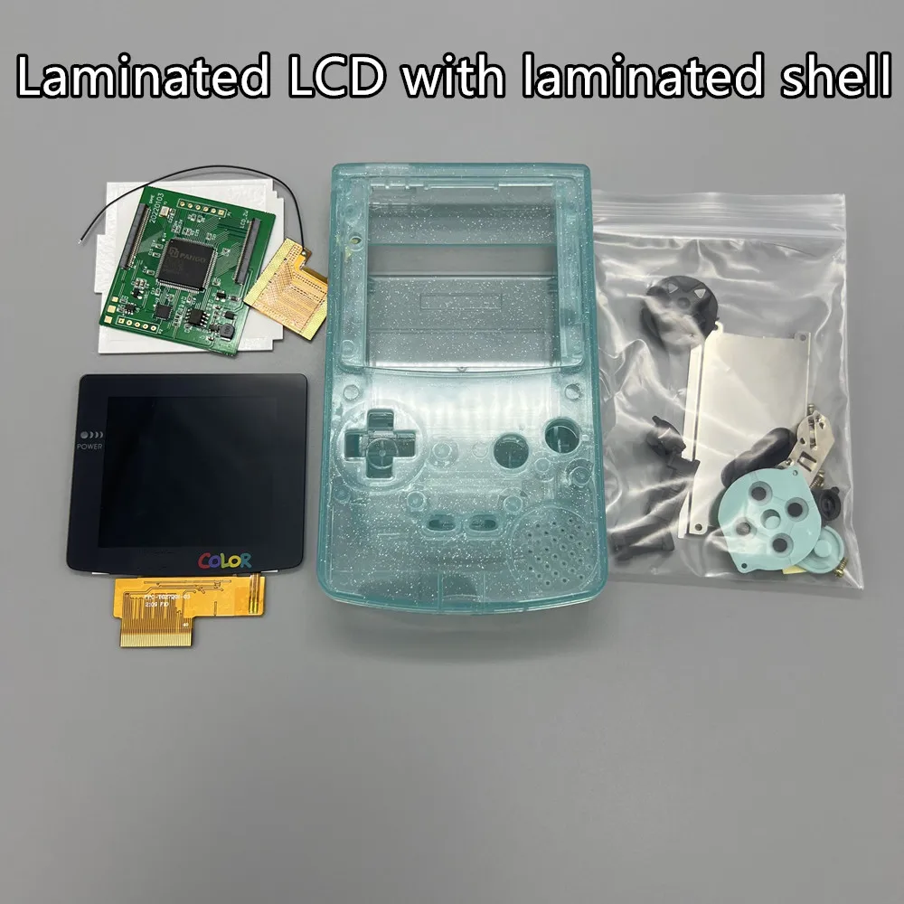 2,6-Zoll-GBC-IPS-LCD und neues Gehäuse für Gameboy Color. Unterstützt Pixelanzeige. Um die Schale zu schneiden. Image