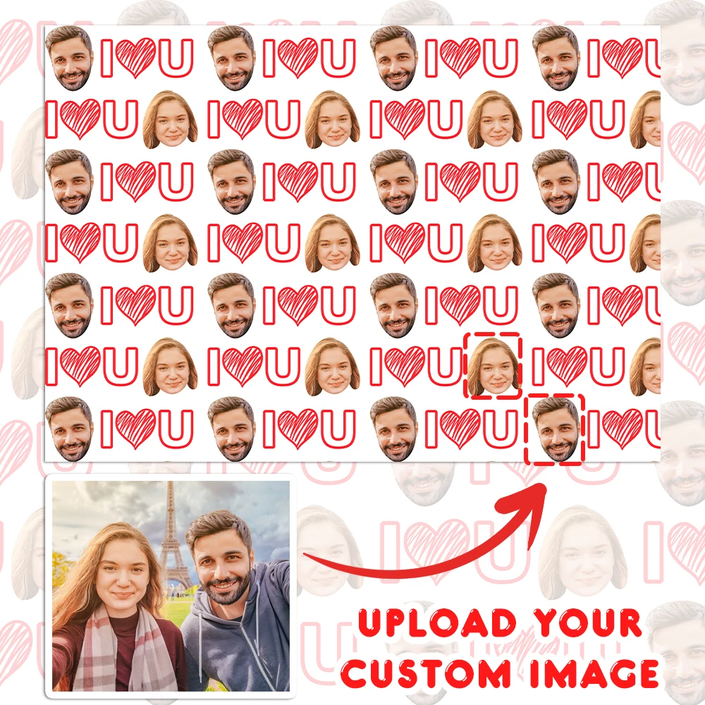 Individuelle Fotos zum Valentinstag, geeignet für Valentinstag, Geburtstage, Hochzeitsgeschenkverpackungen Image