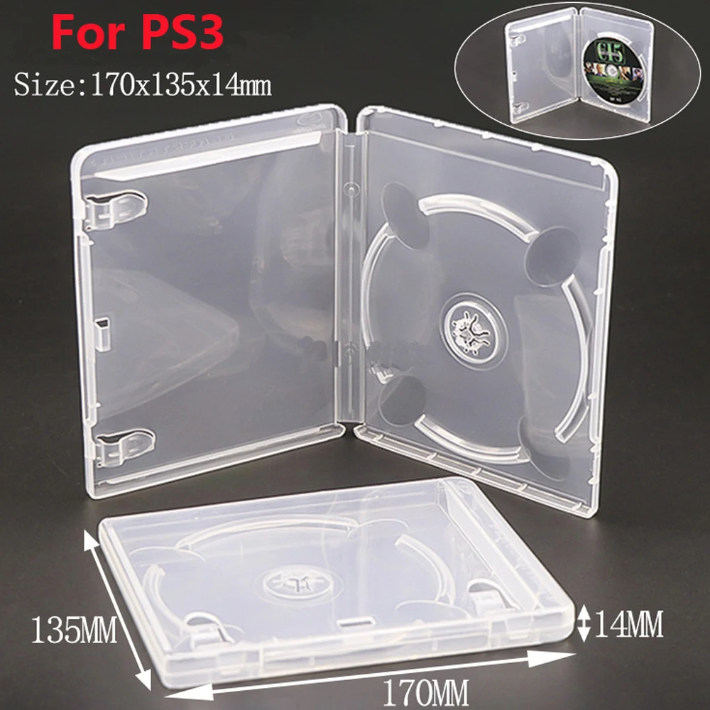 1pc CD DVD Discs Lagerung Box für PS2 PS3 ps4 ps5 Spiel Schutz Box Disk Abdeckung Fall Ersatz