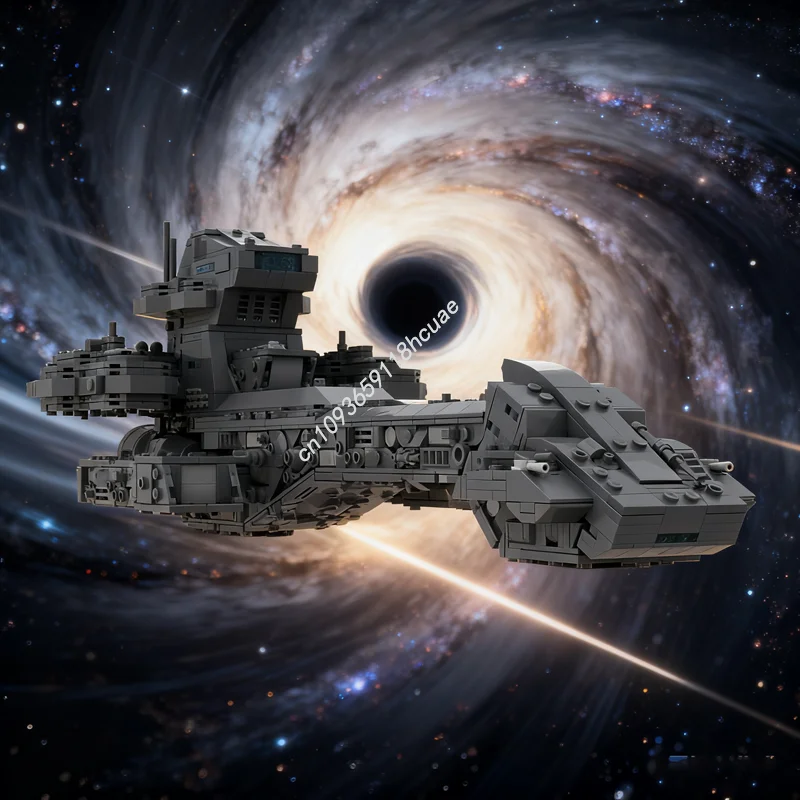 1866 Stück MOC Stargate X Prometheus Raumschiff Raumschiff Raumschiff Modell Bausteine Konstruktion Montieren DIY Weihnachtsgeschenkidee Spielzeug Kinder Image