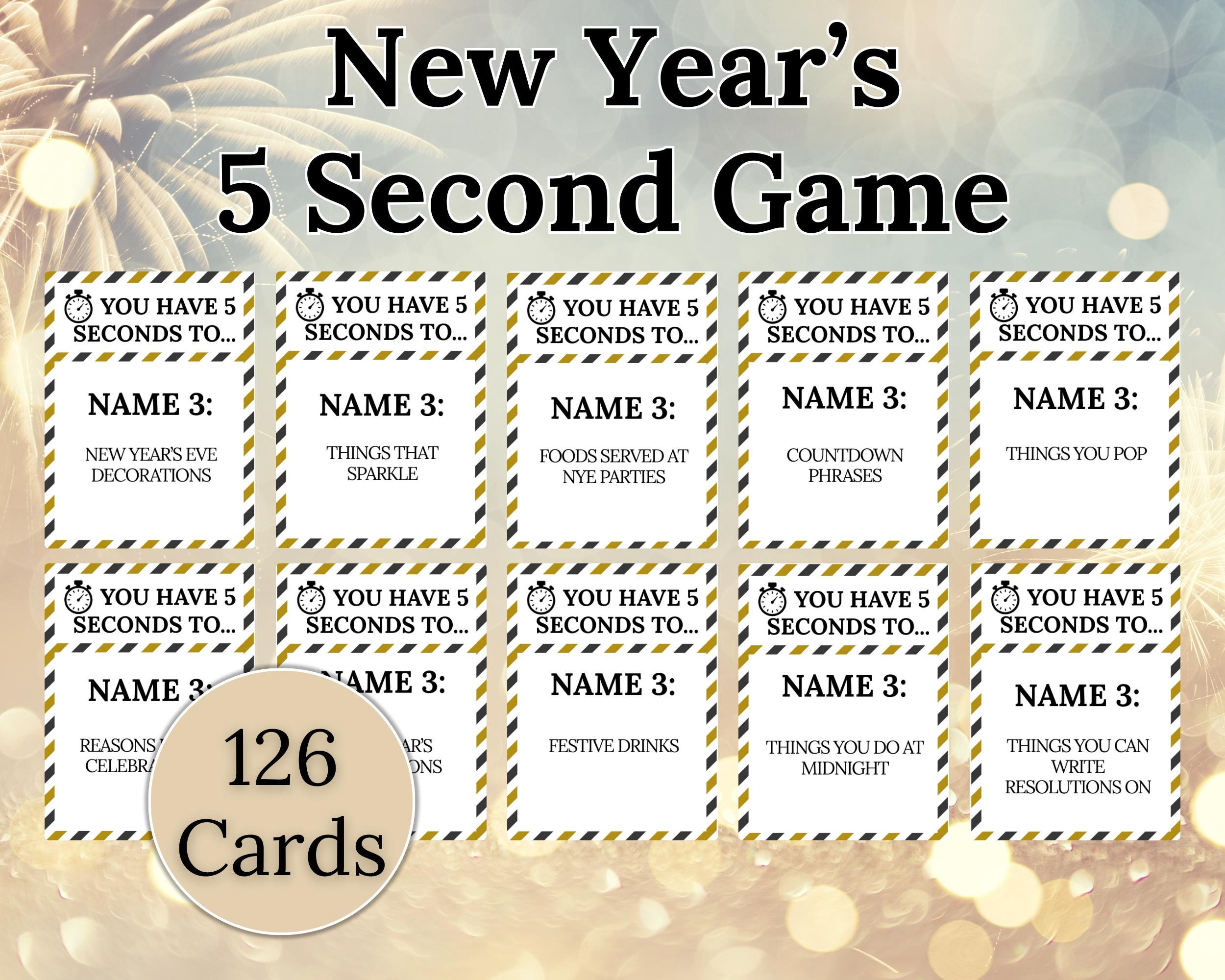 Gioco di Capodanno da 5 secondi, Gioco di Capodanno, Giochi di Capodanno, Gioco di Capodanno da 5 secondi, Gioco per la festa di Capodanno, Giochi per