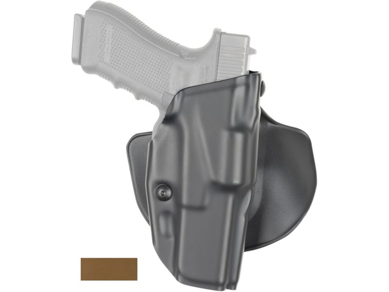 Safariland Model 6378 ALS Paddle/Belt Loop Holster Glock 17/22/31 w/ITI M3 Light Right Hand STX Coyote Brown 6378-832-761-AG