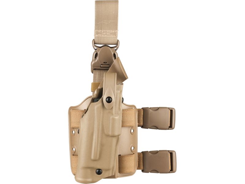 Safariland 6305 ALS Tactical w/ Quick Release Leg Harness Holster SIG Sauer P226/SIG Sauer P220 Right Hand STX Tactical Flat Dark Earth 6305-77-551