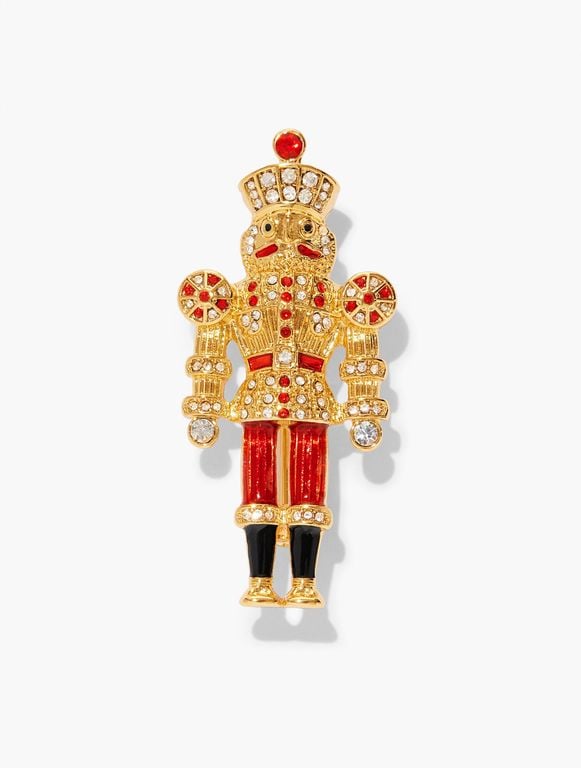 Nutcracker Brooch - White - Talbots Brooches
