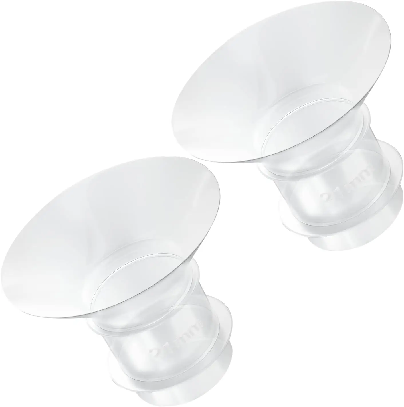 Flanscheinsatz kompatibel mit Medela/Spectra/Momcozy-Brustpumpe, 24-mm-Abschirmungen, reduziert den 24-mm-Brustwarzentunnel nach unten, um die Größe zu korrigieren Image