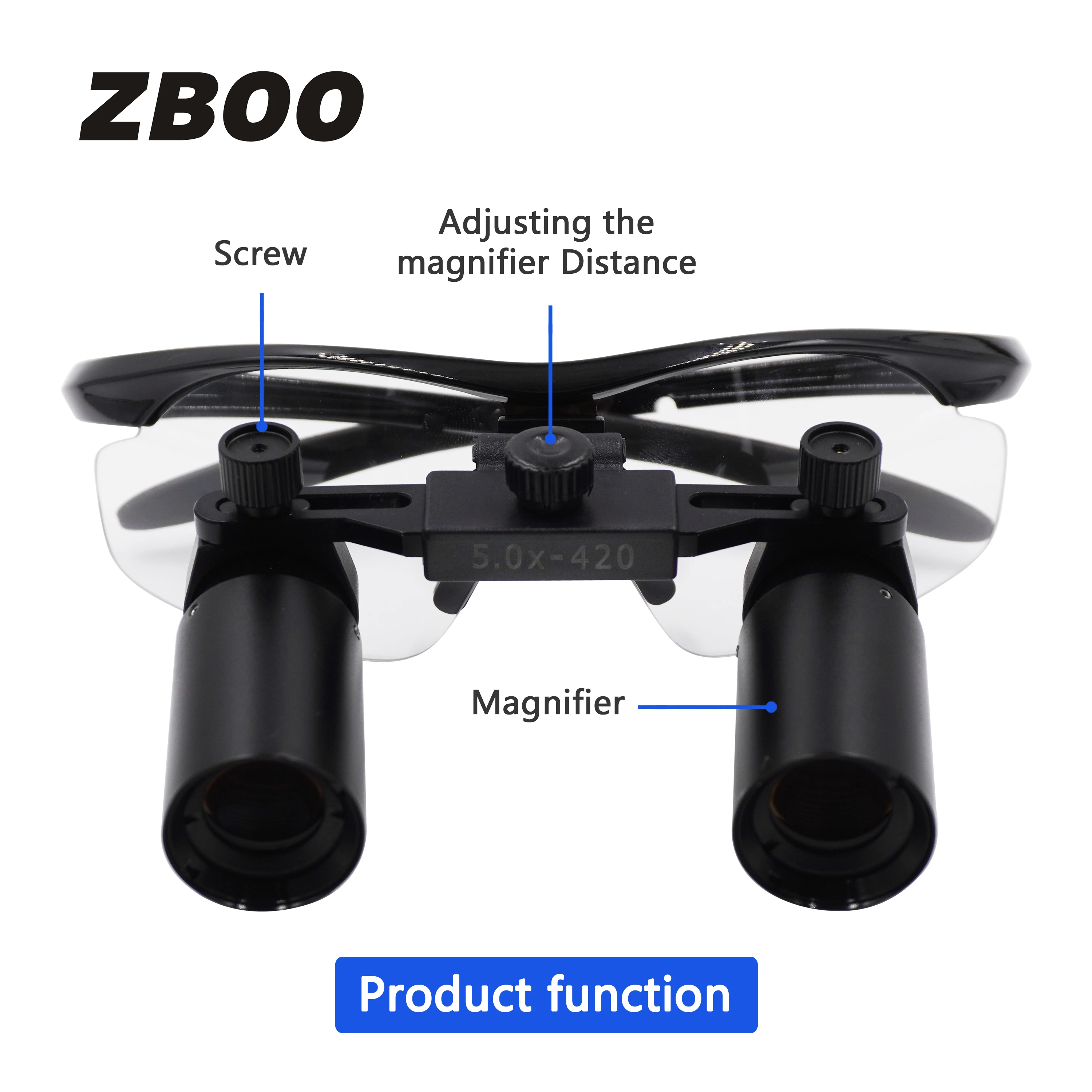 Dental Lupe Gläser 5X 6X Chirurgische Binokulare Lupen für HNO Dental Chirurgie Zahnmedizin Instrument Image