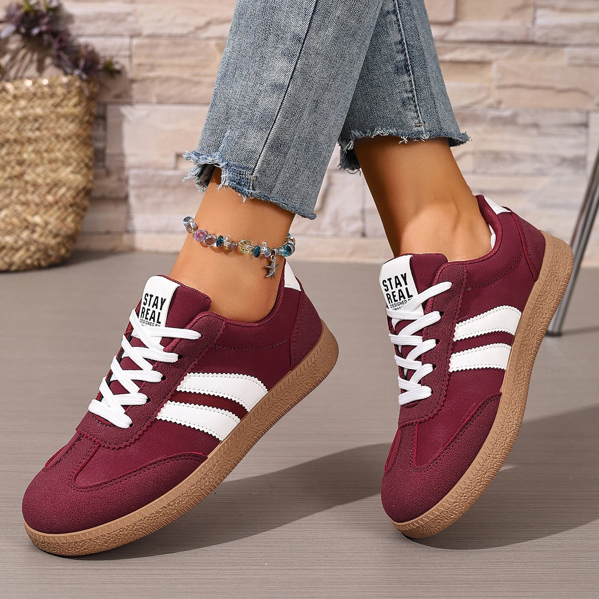 *Frühling/Herbst Neue runde Zehen bequeme und elegante Freizeitschuhe für Frauen modische/heiß verkaufte rutschfeste flache Sportschuhe