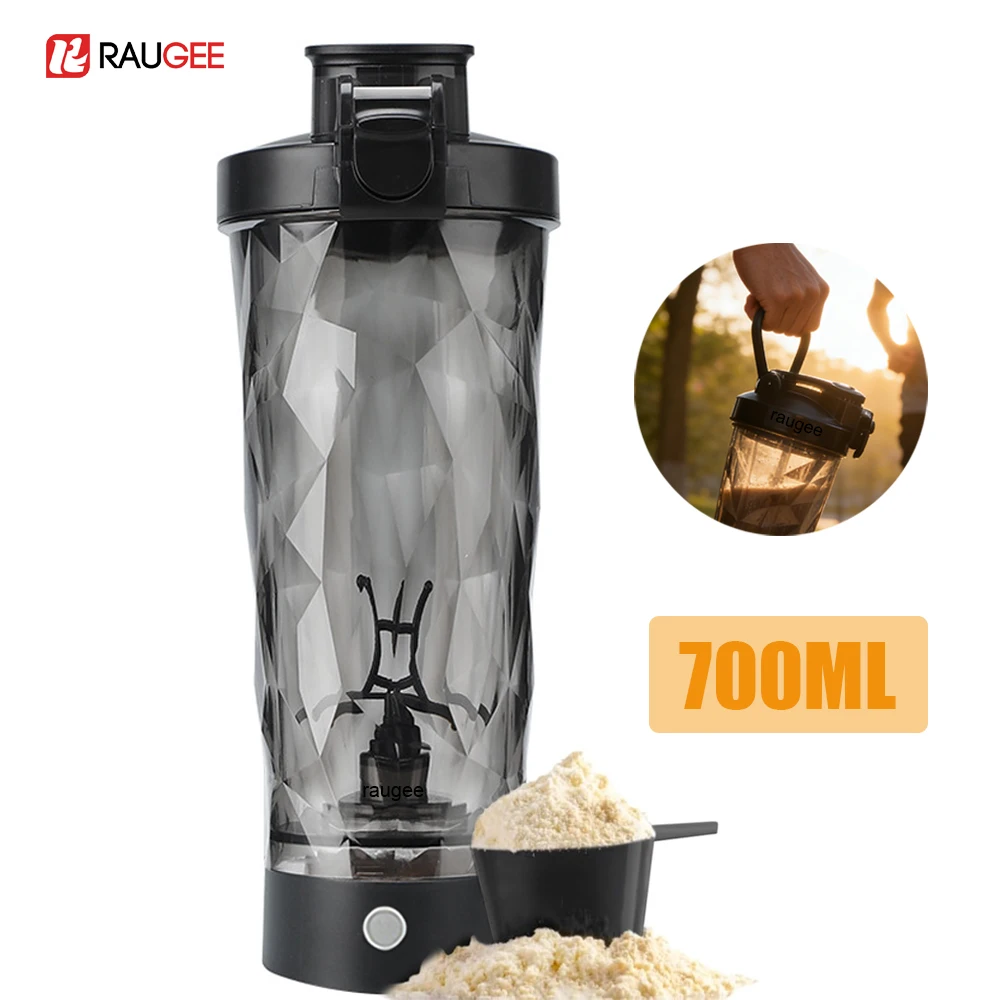Elektrische Protein-Shaker-Flasche, 700 ml, automatischer Shaker-Mischbecher, wiederaufladbarer USB-tragbarer Mixer für Protein-Shakes, Milch, Kaffee Image