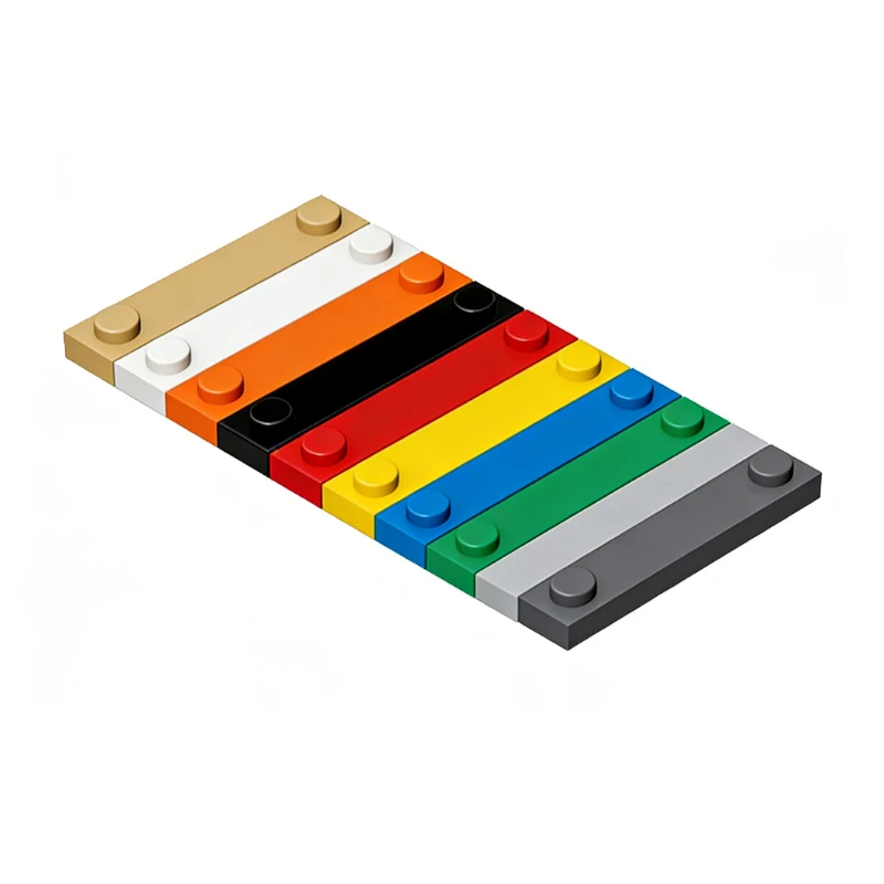 55 Stück MOC-Bausteine 92593 kleine Partikelbausteine 41740 1X4 mit 2 dünnen Partikeln DIY Kinderspielzeug Image