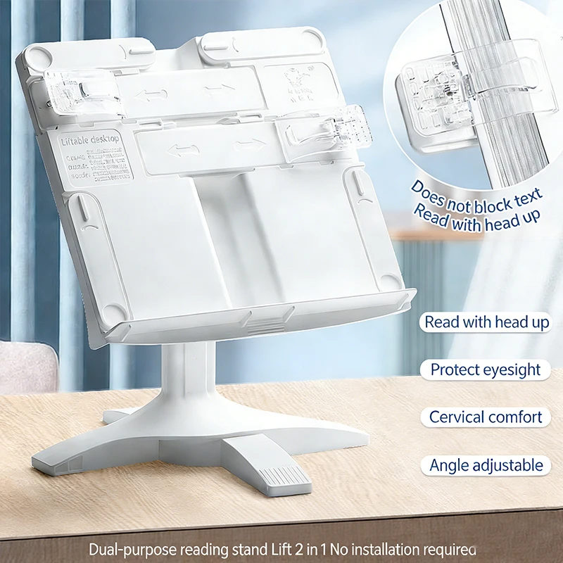 Leseregal ansehen im Bücherregal, multifunktional, verstellbar, einfacher Bücherregal, Tisch für Grundschüler Image