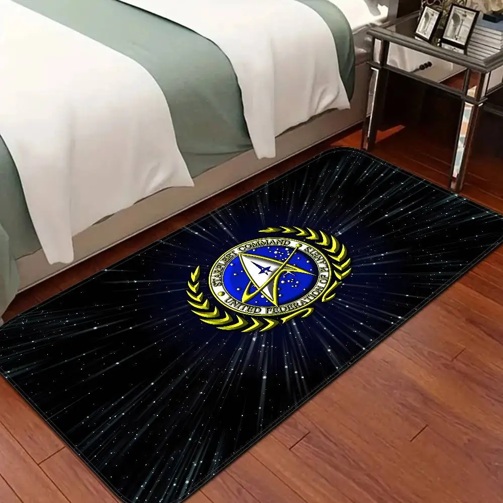 S-Star T-Trek Fußmatte, waschbar, rutschfest, für Wohnzimmer, Sofa, Stühle, Bereichsmatte, Küche, Willkommens-Fußmatte Image