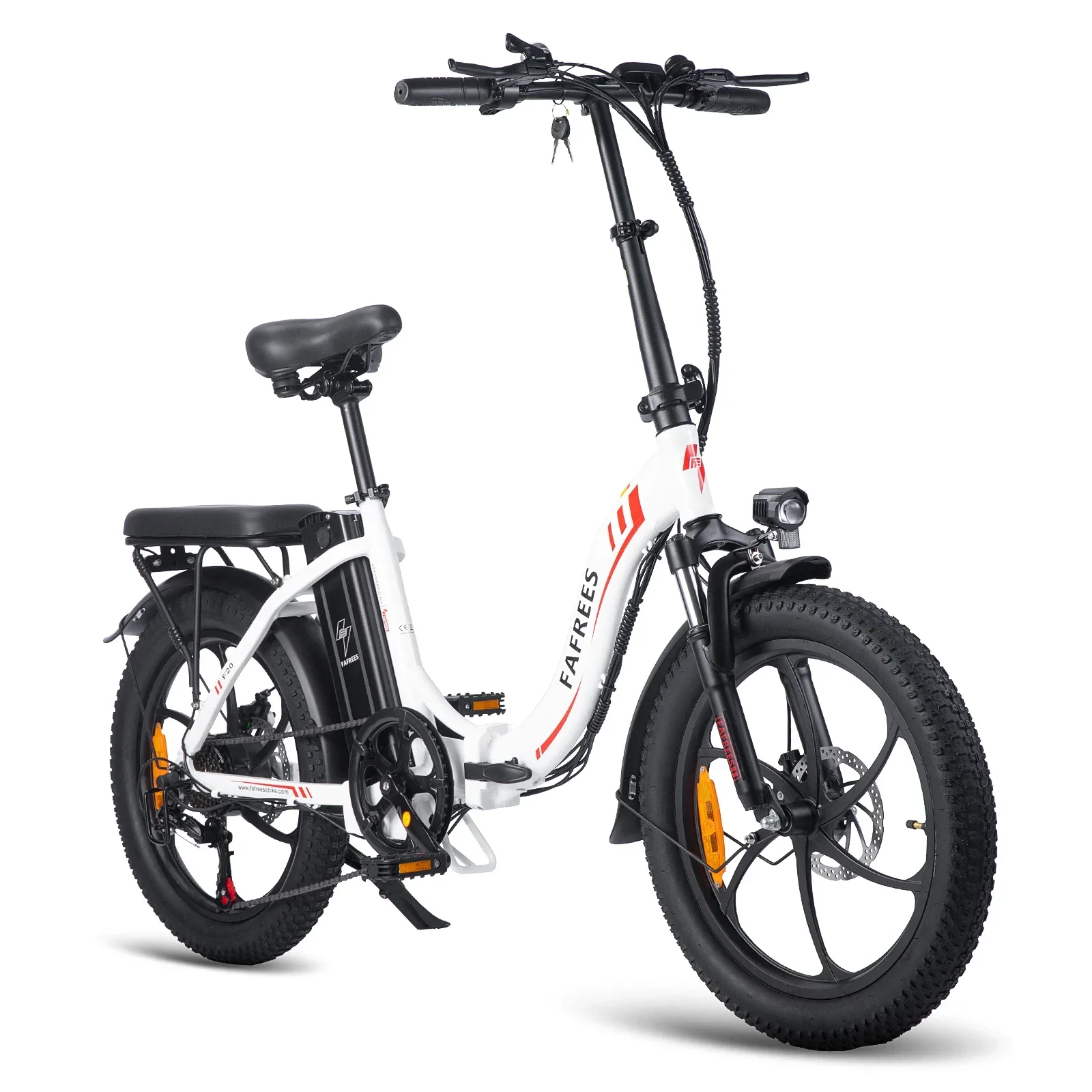 FAFREES F20 Elektrofahrrad für Erwachsene, 250 W, E-Mountain-Ebike für Herren mit 36 V 16 Ah Akku, 20-Zoll-Radgröße, Radfahren, Elektrofahrrad Image