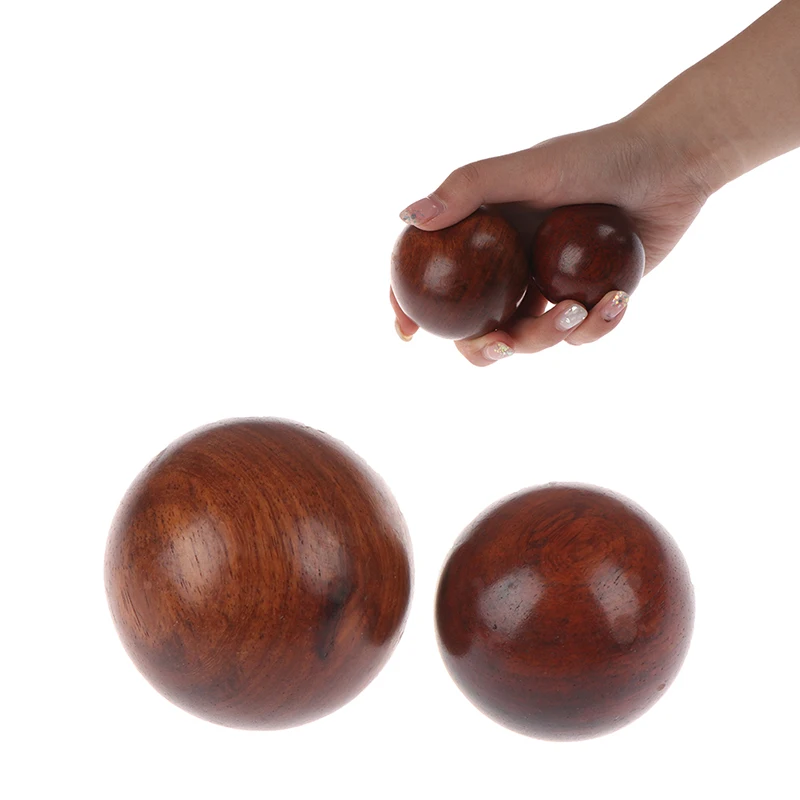 Massage Handball Gesundheit 5cm/6cm Mahagoni Holz Fitness Gesundheit Ball Hand Meditation Übung Stress Relief Bälle Hand entspannung