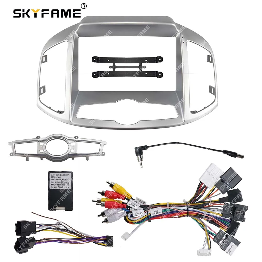 SKYFAME Für Chevrolet Captiva Auto Rahmen Fascia Adapter Canbus Box Decoder Android Radio Dash Fitting Panel Kit Image