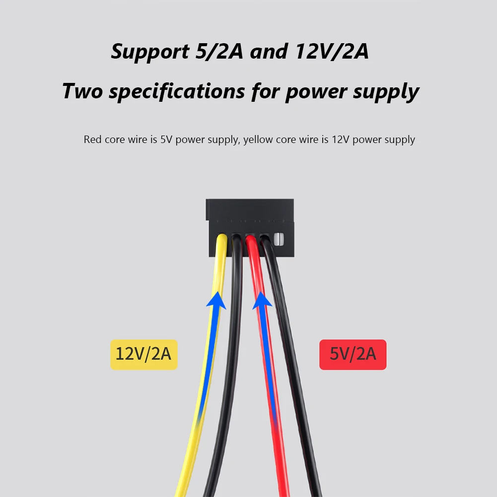 1/2/3PCS 1-zu-5 SATA-Stromkabel (4Pin auf 15Pin) für 3,5/2,5 HDD/optisches Laufwerk 18AWG langlebiges PVC-Kabel aus verzinntem Kupfer Image
