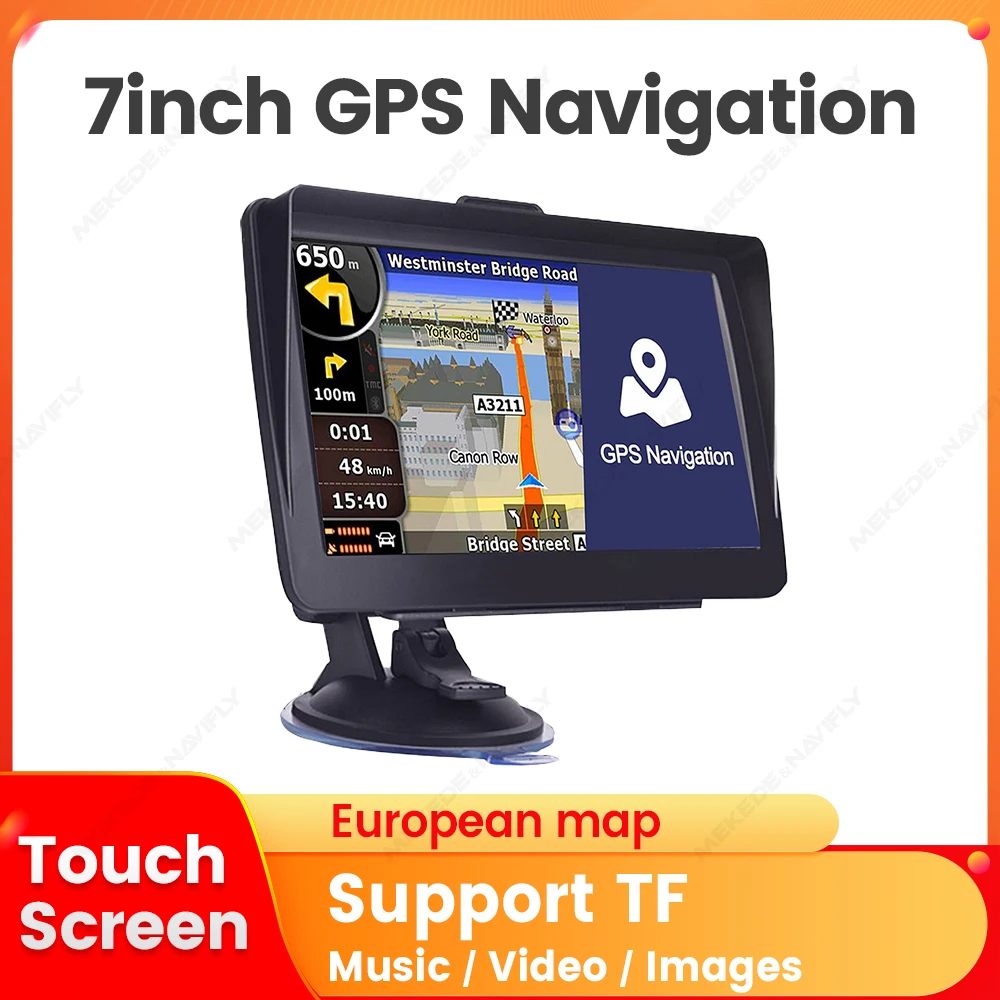 MEKEDE nouvelle Europe voiture GPS Navigation 7 pouces 9 pouces écran tactile GPS navigateur camion parasol Sat Navi carte GPS navigateurs