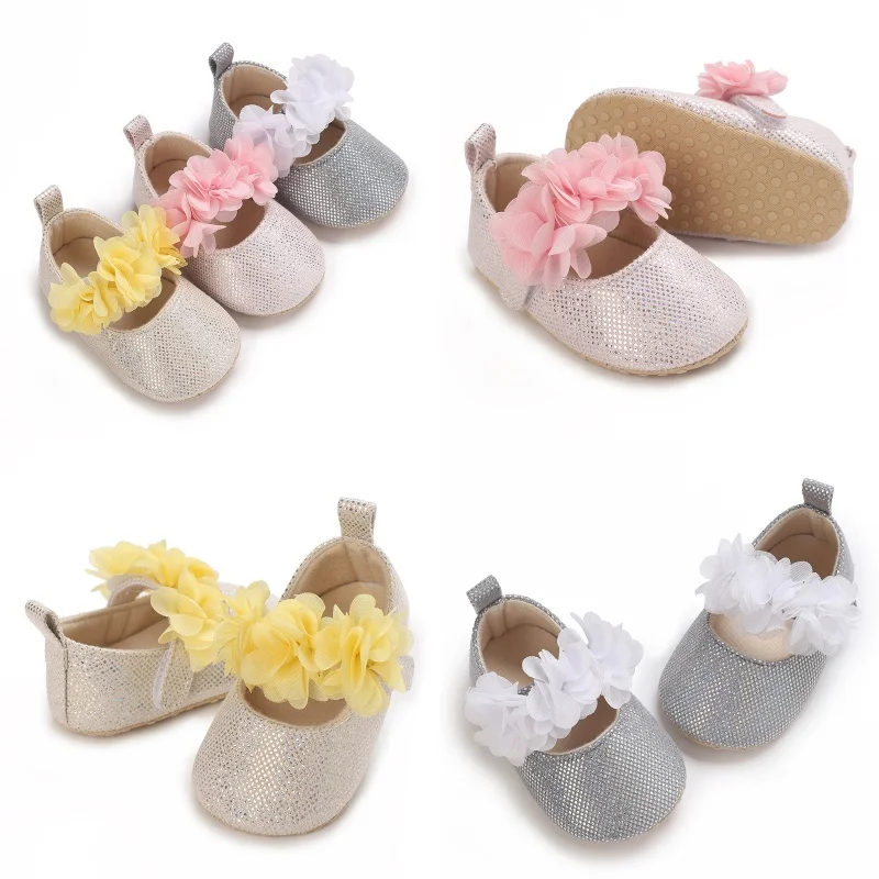 2025, Frühling und Herbst, neue Damen-Babyschuhe, Baby-Blumen-Einzelschuhe, Babyschuhe, rutschfeste Turnschuhe mit weichen Sohlen