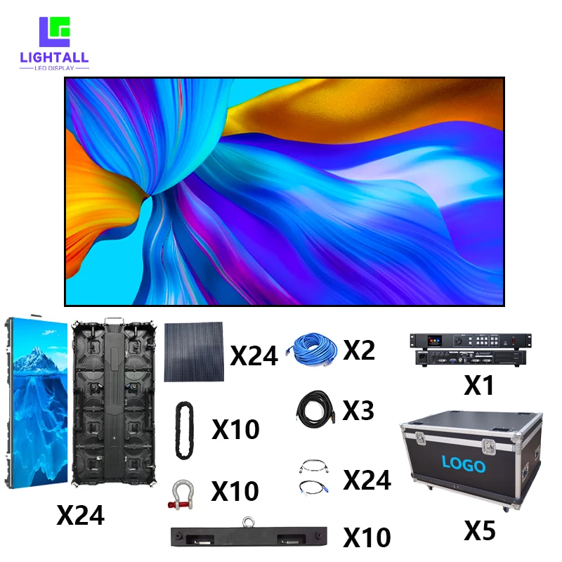 4 x 3 m hohe Aktualisierungsrate für den Außenbereich, 3840 Hz, LED-Bildschirm, schlüsselfertig, P3,91 mm, Videowand Image