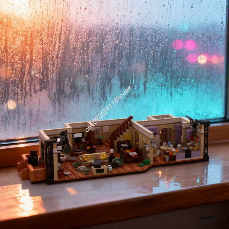 1402 stücke MOC König Queens Doug Und Carrie S Hause Modell Gebäude Weihnachten Geschenk Blöcke Spielzeug Bau DIY Kreative Bildung kinder Image