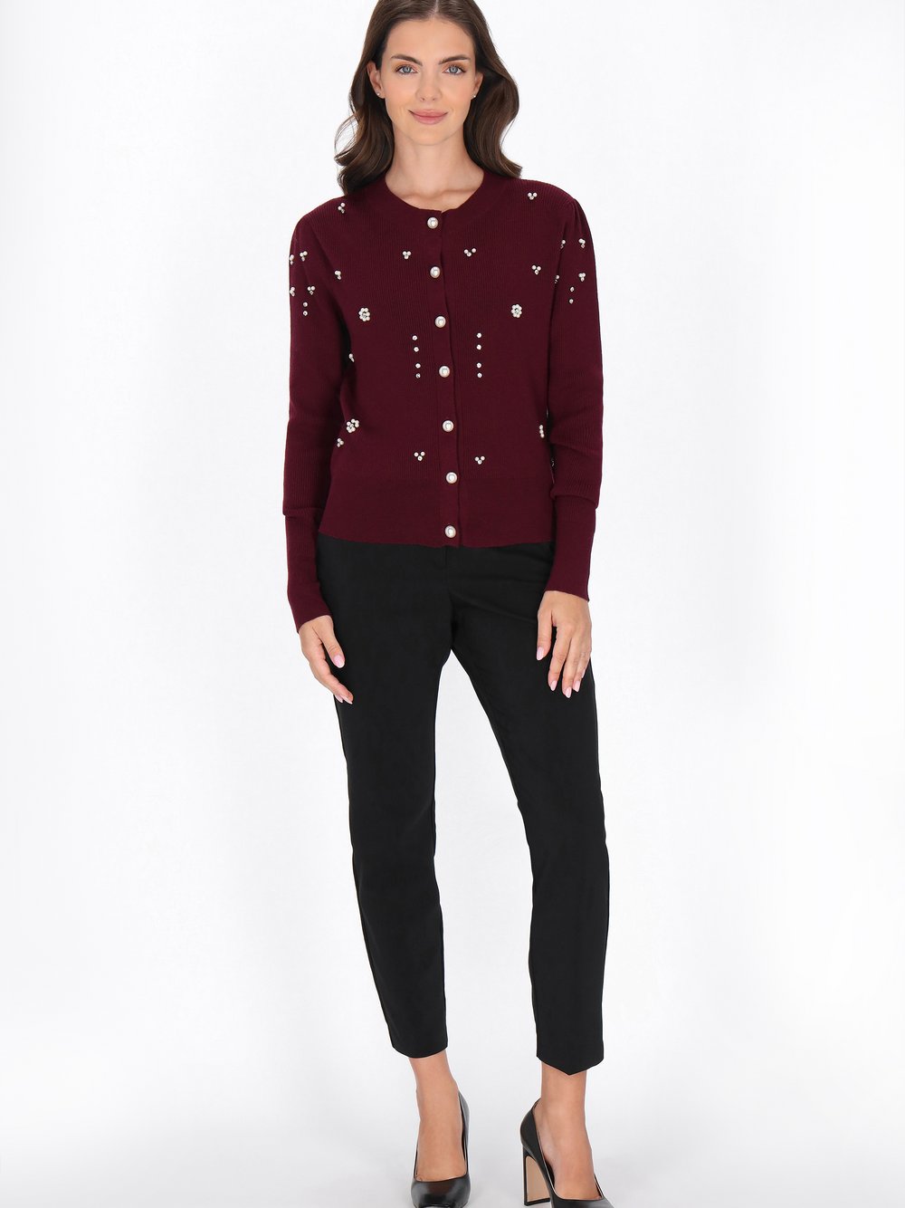 Usha Strickjacke Damen bordeaux, XL/XXL Image